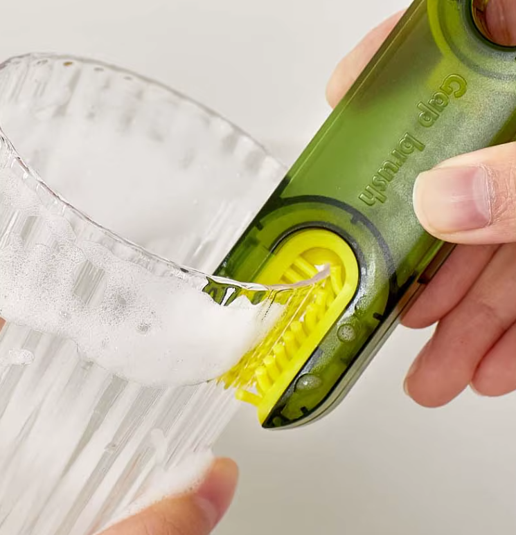 Flaschen und Deckelreinigungsbürste 3in1